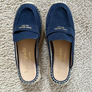 Brand New Kate Spade Navy Espadrille Loafers